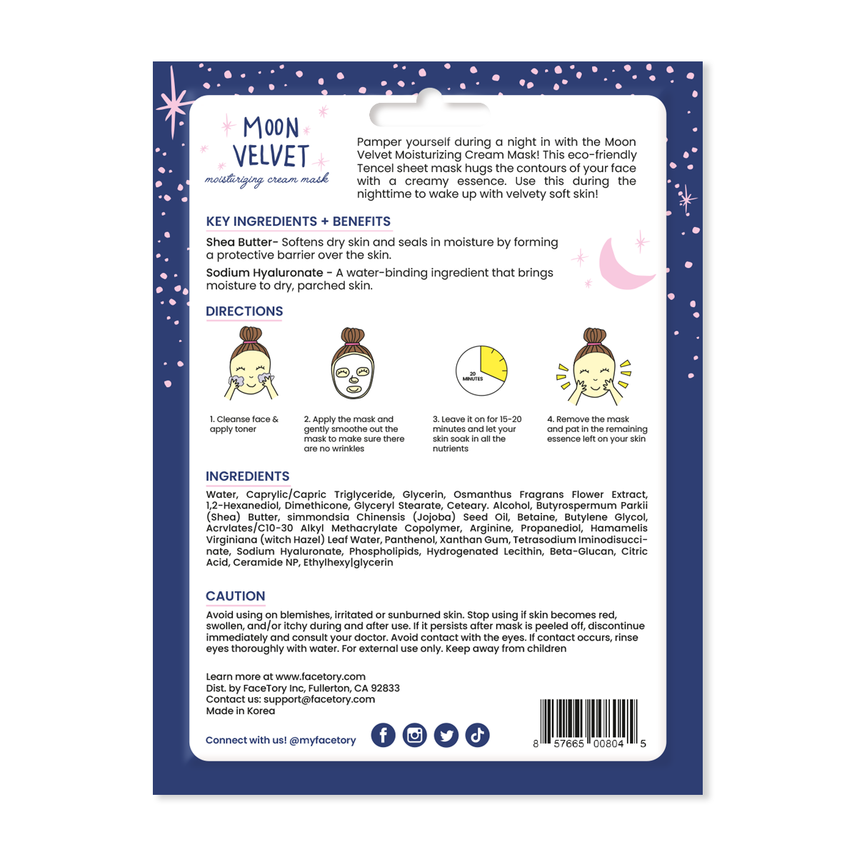 Moon Velvet- Moisturizing Cream Mask