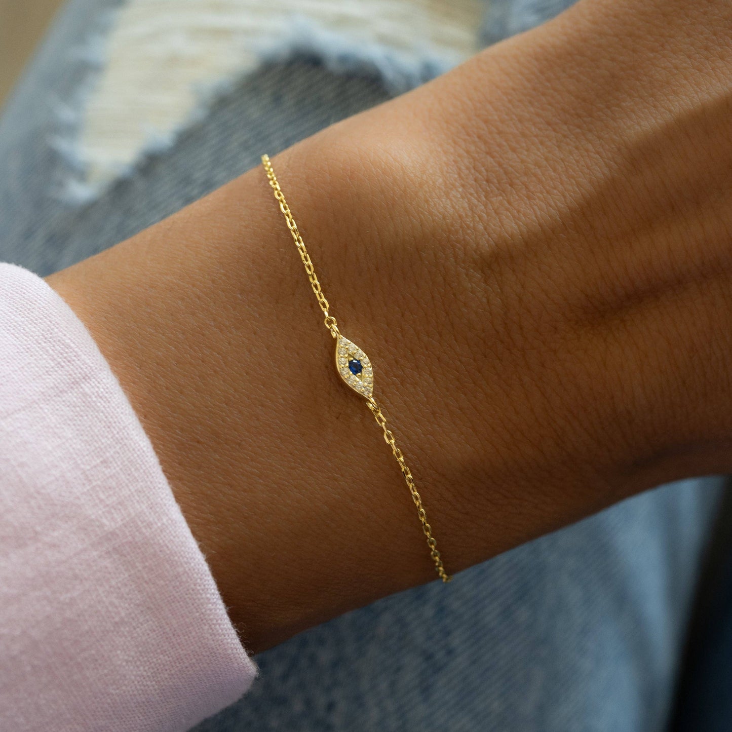 Tiny Evil Eye Bracelet